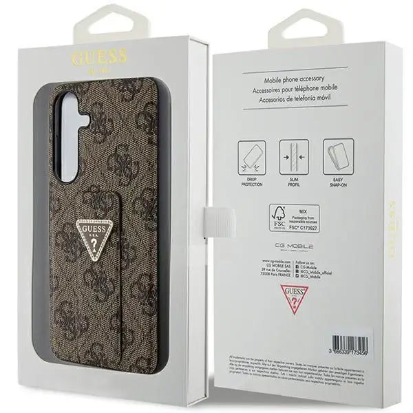 Кейс Guess Grip Stand 4G Triangle Strass за Samsung