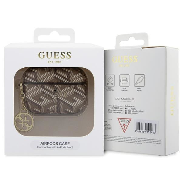 Кейс Guess GUAP2PGCE4CW за AirPods Pro 2 кафяв GCube Charm