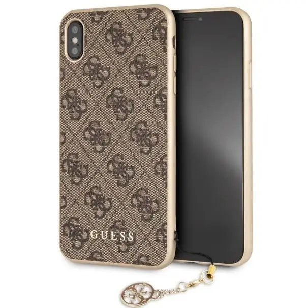 Кейс Guess GUHCI65GF4GBR за iPhone Xs Max кафяв