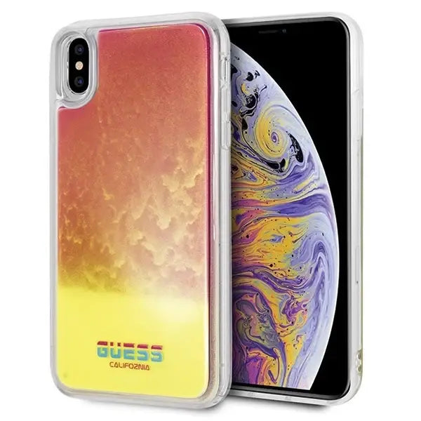 Кейс Guess GUHCI65GLCPI за iPhone Xs Max розов