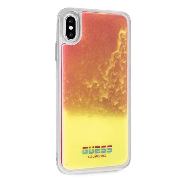 Кейс Guess GUHCI65GLCPI за iPhone Xs Max розов