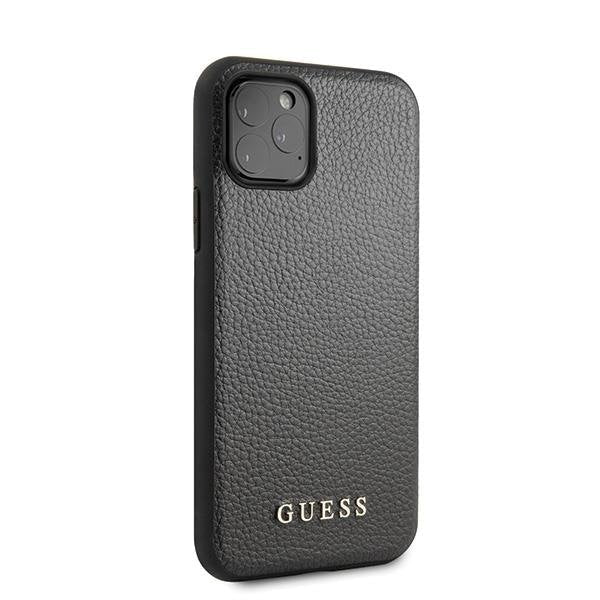 Кейс Guess GUHCN58IGLBK за iPhone 11 Pro черен / черен твърд