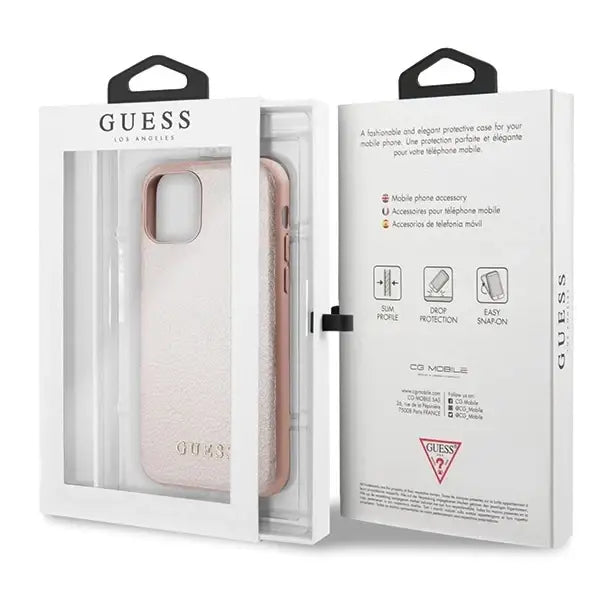 Кейс Guess GUHCN58IGLRG за iPhone 11 Pro розов