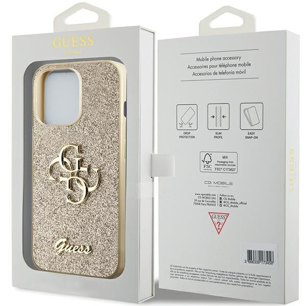 Кейс Guess GUHCP13LHG4SGD за iPhone 13 Pro / 13 златист