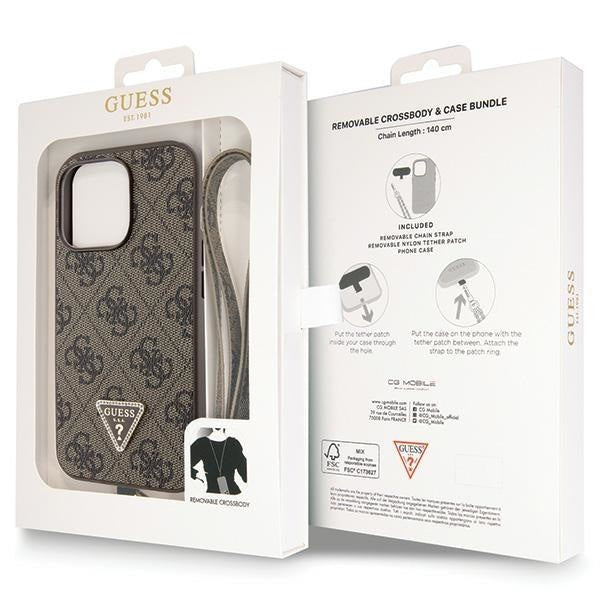 Кейс Guess GUHCP13XP4TDSCPW за iPhone 13 Pro Max 6.7 кафяв