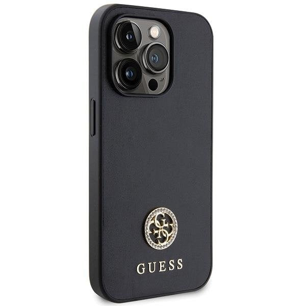 Кейс Guess GUHCP14LPS4DGPK за iPhone 14 Pro черен Strass