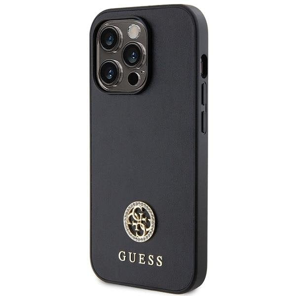 Кейс Guess GUHCP14LPS4DGPK за iPhone 14 Pro черен Strass