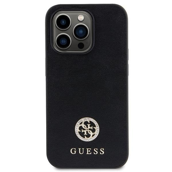 Кейс Guess GUHCP14LPS4DGPK за iPhone 14 Pro черен Strass