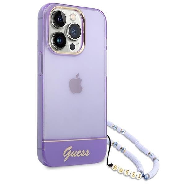 Кейс Guess GUHCP14XHGCOHU за iPhone 14 Pro Max 6.7 лилав /