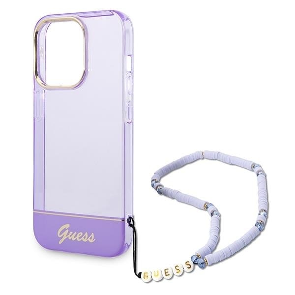 Кейс Guess GUHCP14XHGCOHU за iPhone 14 Pro Max 6.7 лилав /