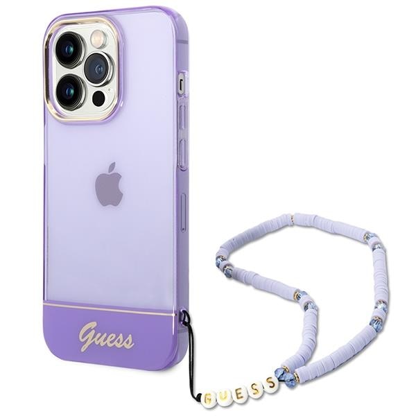 Кейс Guess GUHCP14XHGCOHU за iPhone 14 Pro Max 6.7 лилав /