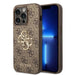 Кейс Guess GUHCP15L4GMGBR за iPhone 15 Pro 6.1 кафяв / кафяв