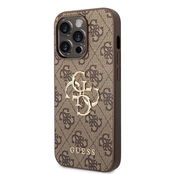 Кейс Guess GUHCP15L4GMGBR за iPhone 15 Pro 6.1 кафяв / кафяв