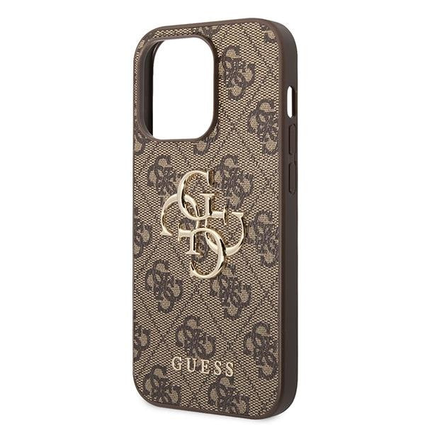 Кейс Guess GUHCP15L4GMGBR за iPhone 15 Pro 6.1 кафяв / кафяв