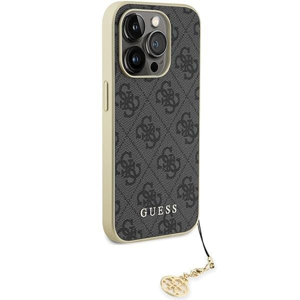 Кейс Guess GUHCP15LGF4GGR за iPhone 15 Pro 6.1 сив / сив