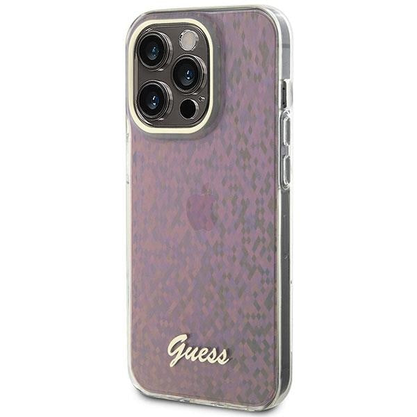 Кейс Guess GUHCP15LHDECMP за iPhone 15 Pro 6.1 розов / розов