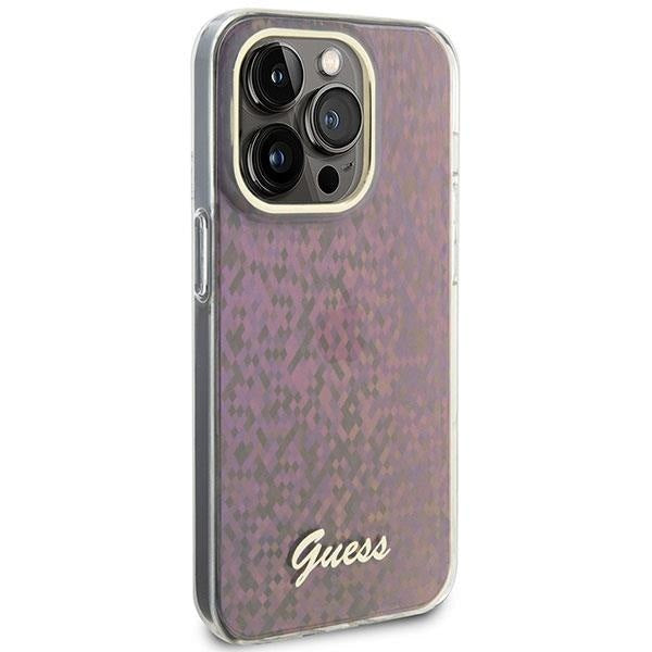 Кейс Guess GUHCP15LHDECMP за iPhone 15 Pro 6.1 розов / розов