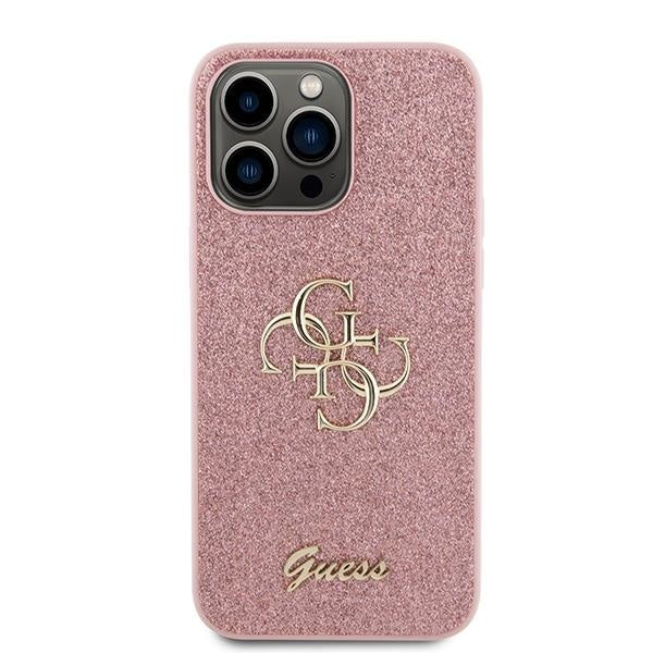 Кейс Guess GUHCP15LHG4SGP за iPhone 15 Pro 6.1 розов / розов