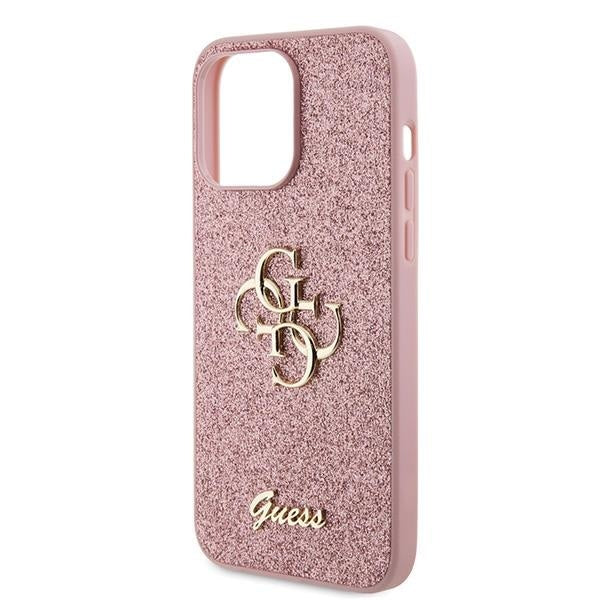 Кейс Guess GUHCP15LHG4SGP за iPhone 15 Pro 6.1 розов / розов