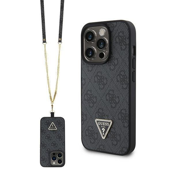 Кейс Guess GUHCP15LP4TDSCPK за iPhone 15 Pro 6.1 черен /