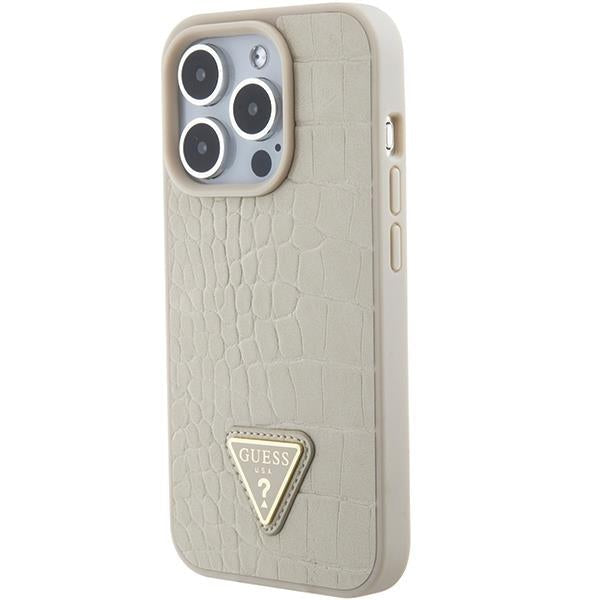 Кейс Guess GUHCP15LPCRTHCD за iPhone 15 Pro 6.1 златист /