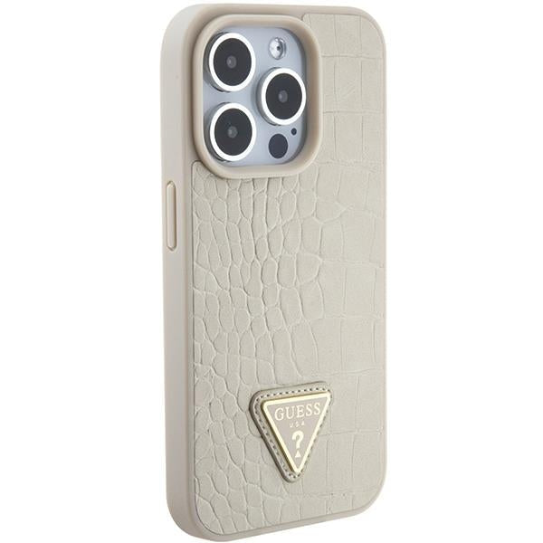 Кейс Guess GUHCP15LPCRTHCD за iPhone 15 Pro 6.1 златист /