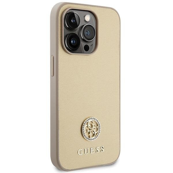 Кейс Guess GUHCP15LPS4DGPD за iPhone 15 Pro 6.1 златист /