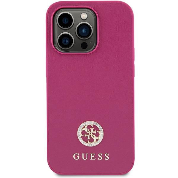 Кейс Guess GUHCP15LPS4DGPP за iPhone 15 Pro 6.1 розов /