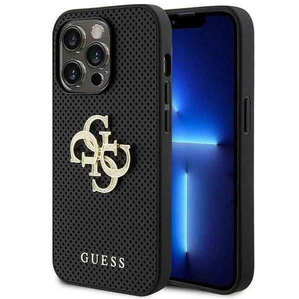 Кейс Guess GUHCP15LPSP4LGK за iPhone 15 Pro 6.1 черен /