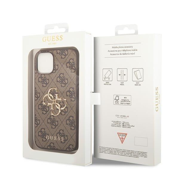 Кейс Guess GUHCP15M4GMGBR за iPhone 15 Plus 6.7 кафяв /