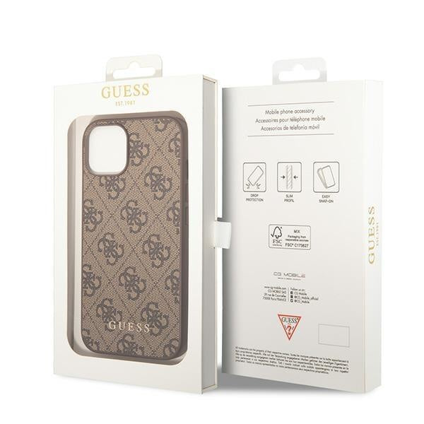 Кейс Guess GUHCP15MG4GFBR за iPhone 15 Plus 6.7 кафяв /