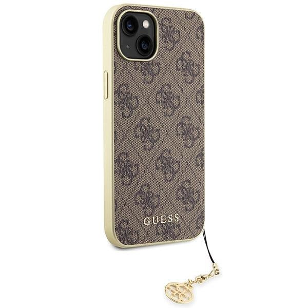 Кейс Guess GUHCP15SGF4GBR за iPhone 15 6.1 кафяв / кафяв