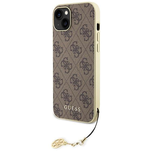 Кейс Guess GUHCP15SGF4GBR за iPhone 15 6.1 кафяв / кафяв