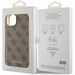 Кейс Guess GUHCP15SGF4GBR за iPhone 15 6.1 кафяв / кафяв