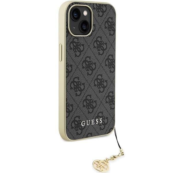 Кейс Guess GUHCP15SGF4GGR за iPhone 15 6.1 сив / сив твърд