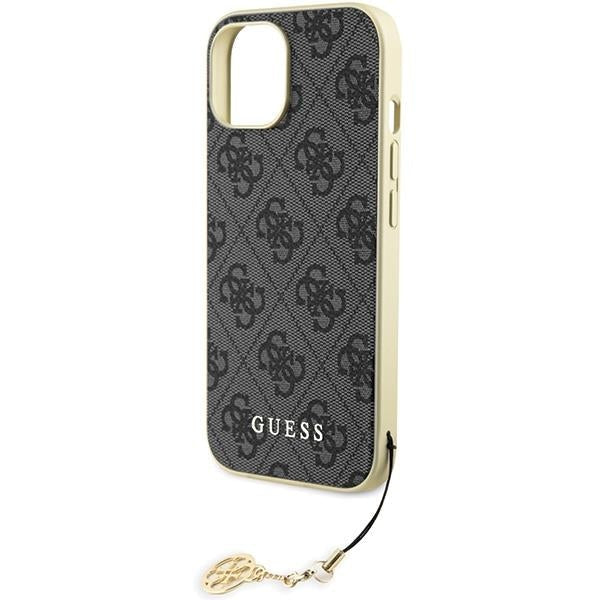 Кейс Guess GUHCP15SGF4GGR за iPhone 15 6.1 сив / сив твърд