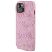 Кейс Guess GUHCP15SP4EPMP за iPhone 15 6.1 розов / розов