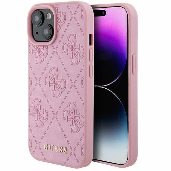 Кейс Guess GUHCP15SP4EPMP за iPhone 15 6.1 розов / розов