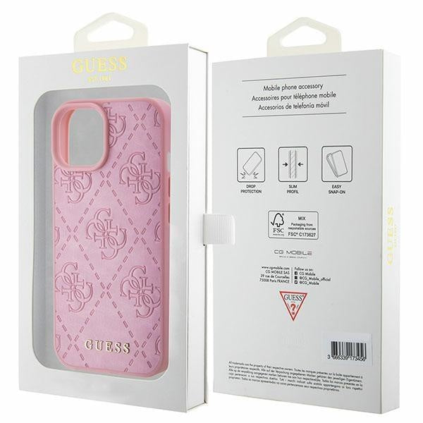 Кейс Guess GUHCP15SP4EPMP за iPhone 15 6.1 розов / розов