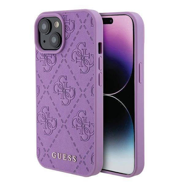 Кейс Guess GUHCP15SP4EPMU за iPhone 15 6.1 лилав / лилав