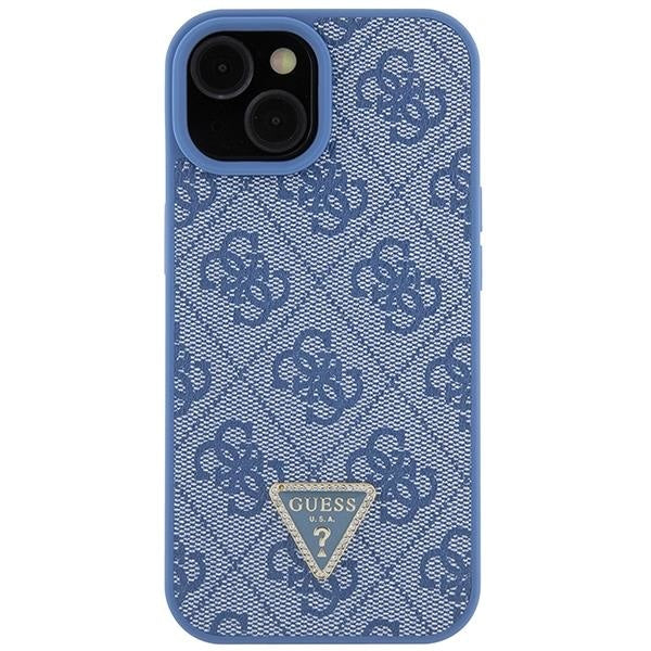 Кейс Guess GUHCP15SP4TDPB за iPhone 15 6.1 син / син твърд