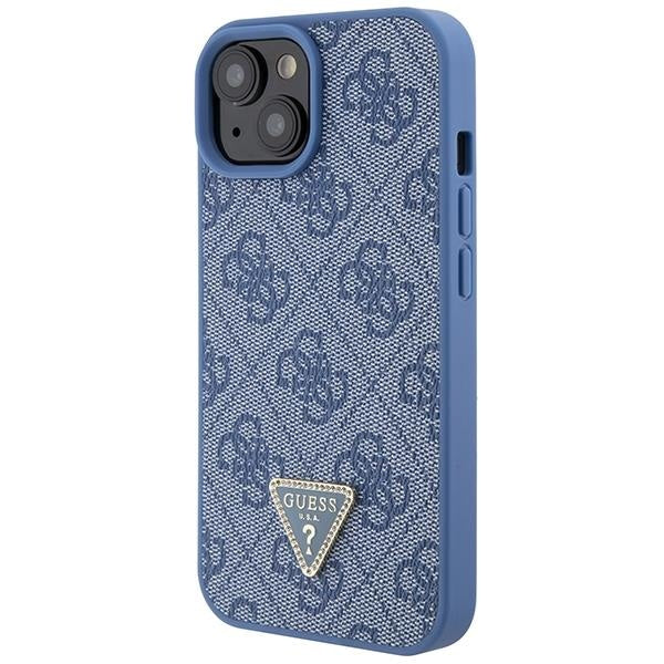 Кейс Guess GUHCP15SP4TDPB за iPhone 15 6.1 син / син твърд