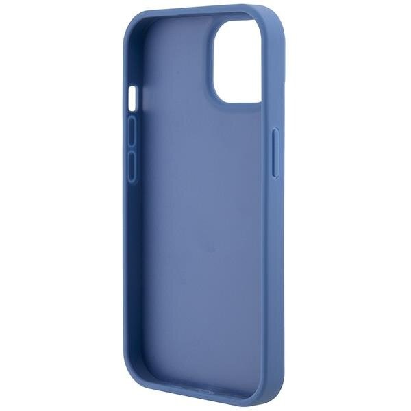 Кейс Guess GUHCP15SP4TDPB за iPhone 15 6.1 син / син твърд