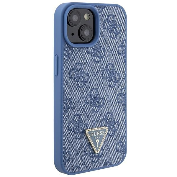 Кейс Guess GUHCP15SP4TDPB за iPhone 15 6.1 син / син твърд