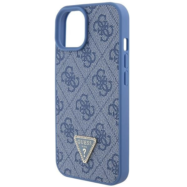 Кейс Guess GUHCP15SP4TDPB за iPhone 15 6.1 син / син твърд