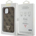 Кейс Guess GUHCP15SP4TDPW за iPhone 15 6.1 кафяв / кафяв