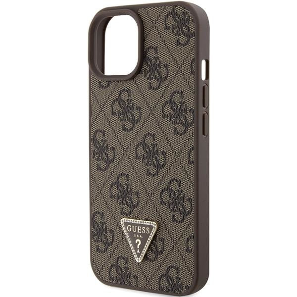 Кейс Guess GUHCP15SP4TDPW за iPhone 15 6.1 кафяв / кафяв