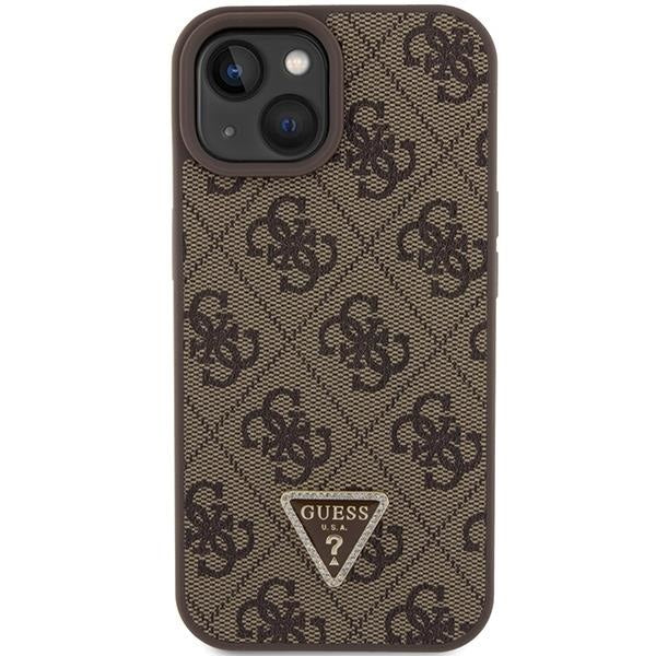 Кейс Guess GUHCP15SP4TDPW за iPhone 15 6.1 кафяв / кафяв