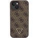 Кейс Guess GUHCP15SP4TDPW за iPhone 15 6.1 кафяв / кафяв