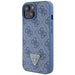 Кейс Guess GUHCP15SP4TDSCPB за iPhone 15 6.1 син / син твърд